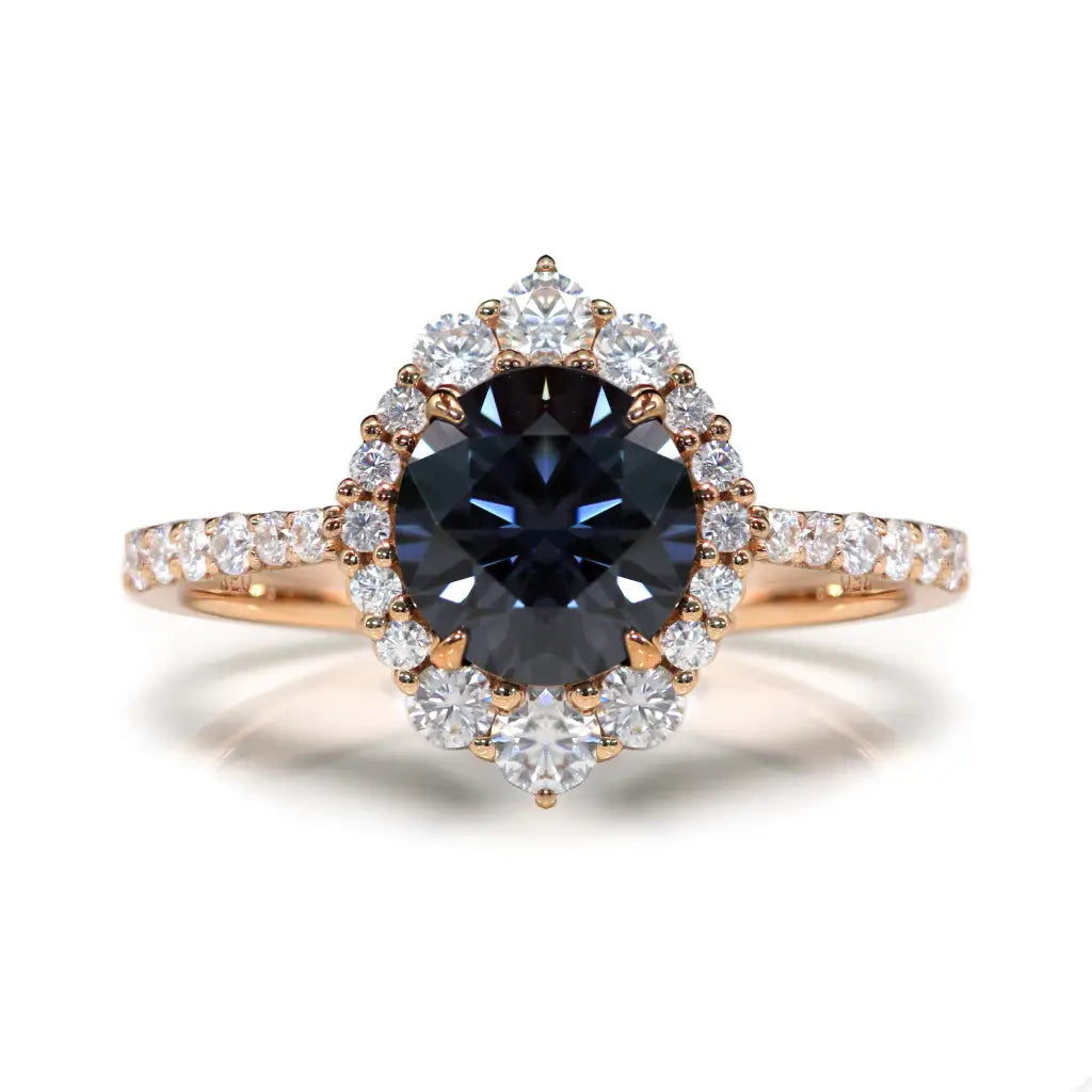 2 Carat Tatiana Moissanite Ring in 18K gold - LeCaine Gems