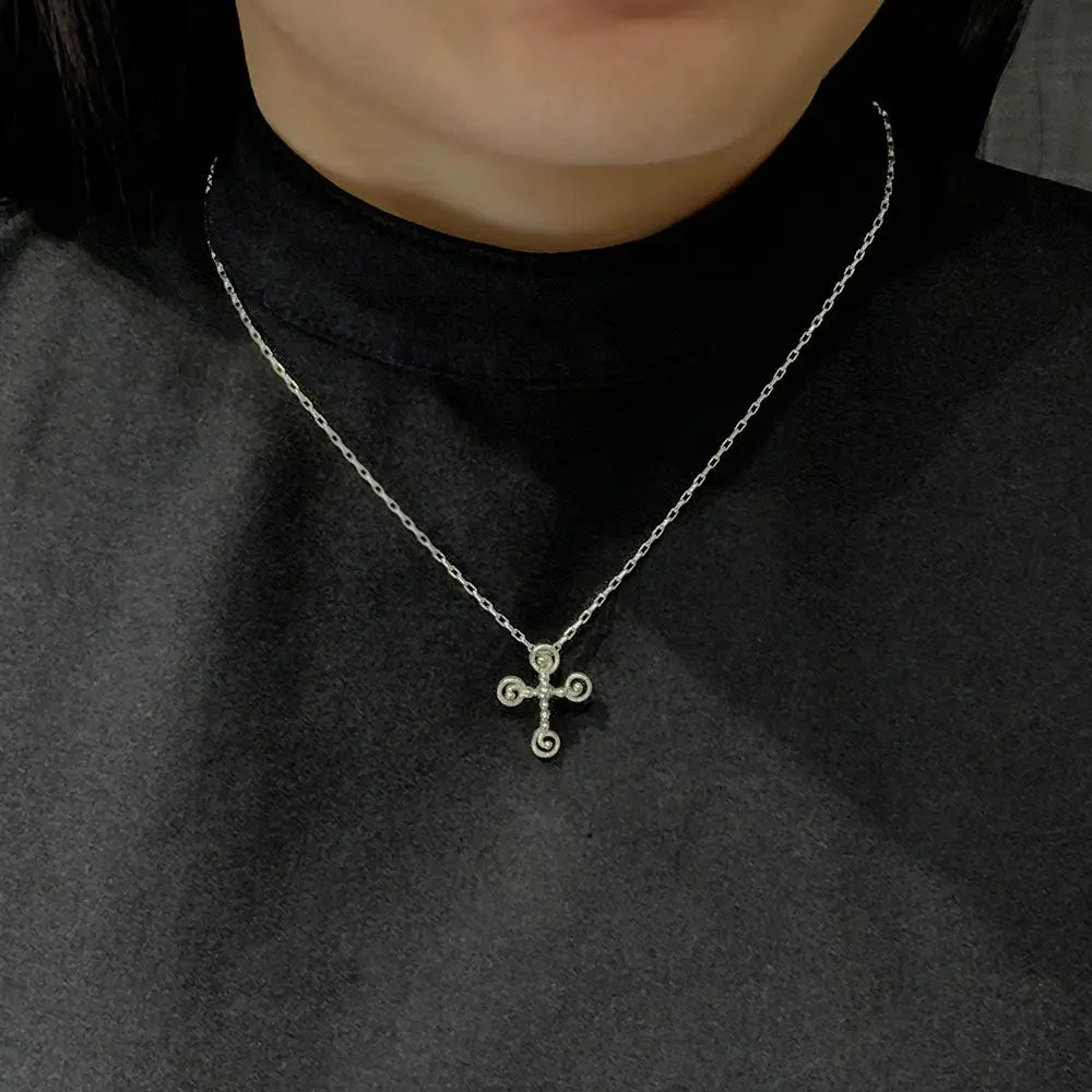 CROCI GIUBILEO 2025 Sterling Silver Cross Necklace (G8) - LeCaine Gems