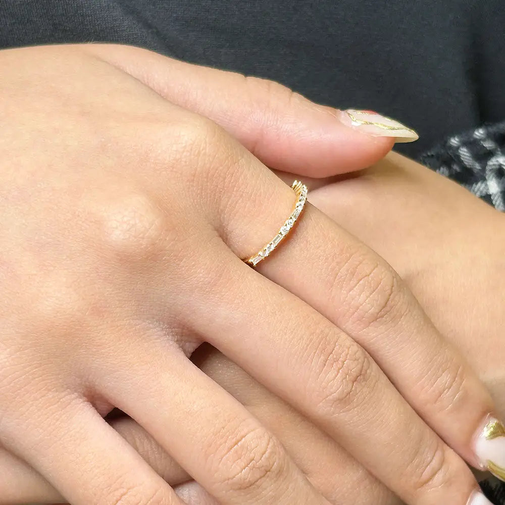 Elise Ring in 14K Gold - LeCaine Gems