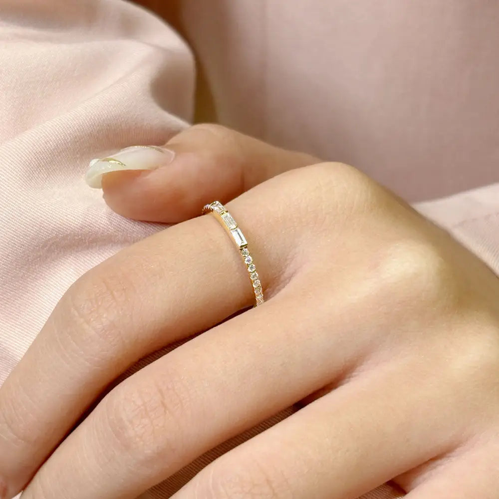 Luisa Ring in 14K Gold - LeCaine Gems