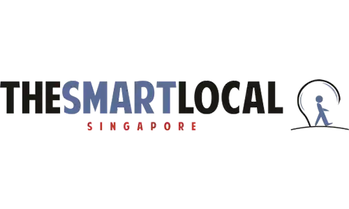 A digital logo for ’The Smart Local Singapore’ with a stylized ’T’ and ’L’ forming a circle.